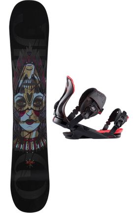 Snowboard s viaz.: Jibsaw + Cobra black M/L